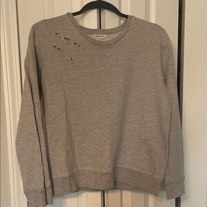 Gray Distressed Sweatshirt